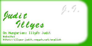 judit illyes business card