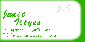 judit illyes business card